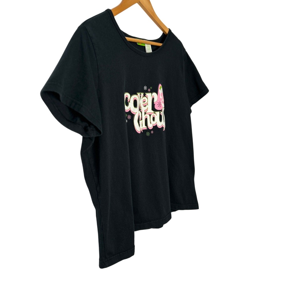 Vtg Y2K Cover Ghoul Halloween Skull Mushroom Graphic Tee XL/1X Boxy Pastel Goth - Picture 5 of 12